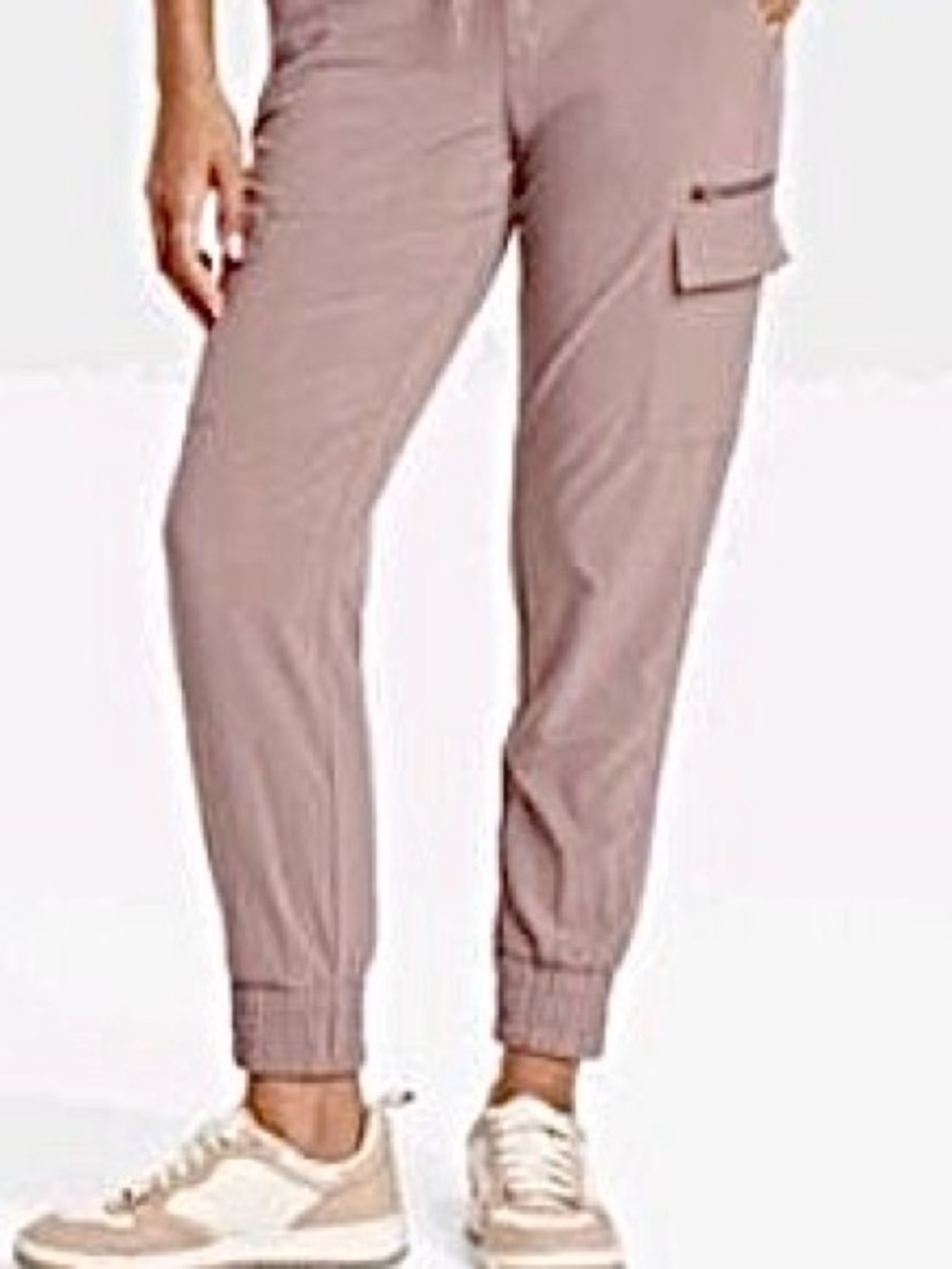 Move Theology Cargo Jogger Pants Tan/Mauve M